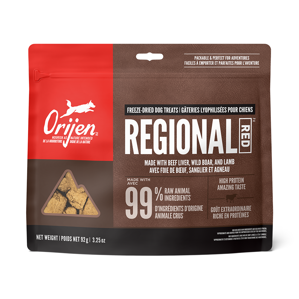 ORIJEN Freeze Dried Dog Treats, Regional Red