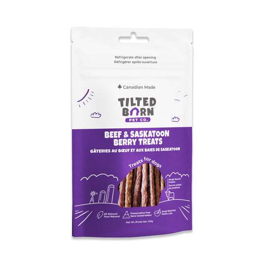 Tilted Barn Beef & Saskatoon Berry Dog Treats