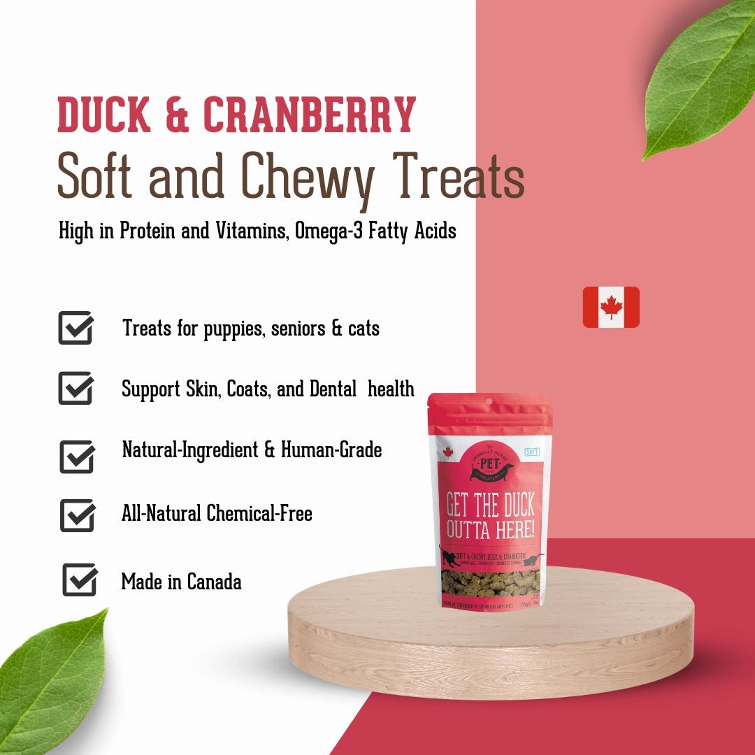 The Granville Island Pet Treatery Soft & Chewy Duck & Cranberry Treats For Dogs - Balto Sports Ltd.