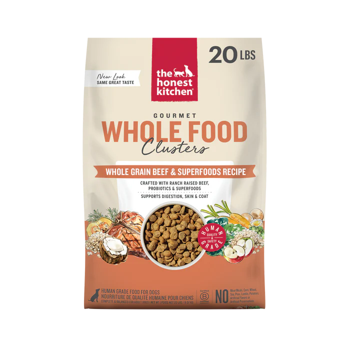 The Honest Kitchen Whole Grain Beef & Oat Whole Food Clusters Dog Food